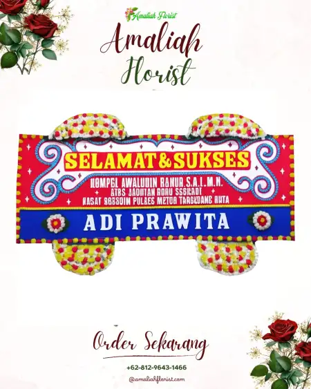 Papan Bunga Ucapan Selamat Medokan Ayu